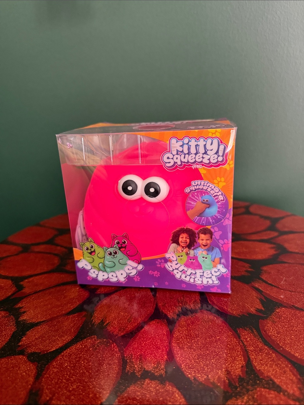 Bright Pink Kitty Squeeze
